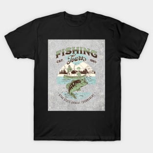 Fishing Tours - Outdoor Scenery - Utah State Annual Tournament T-Shirt